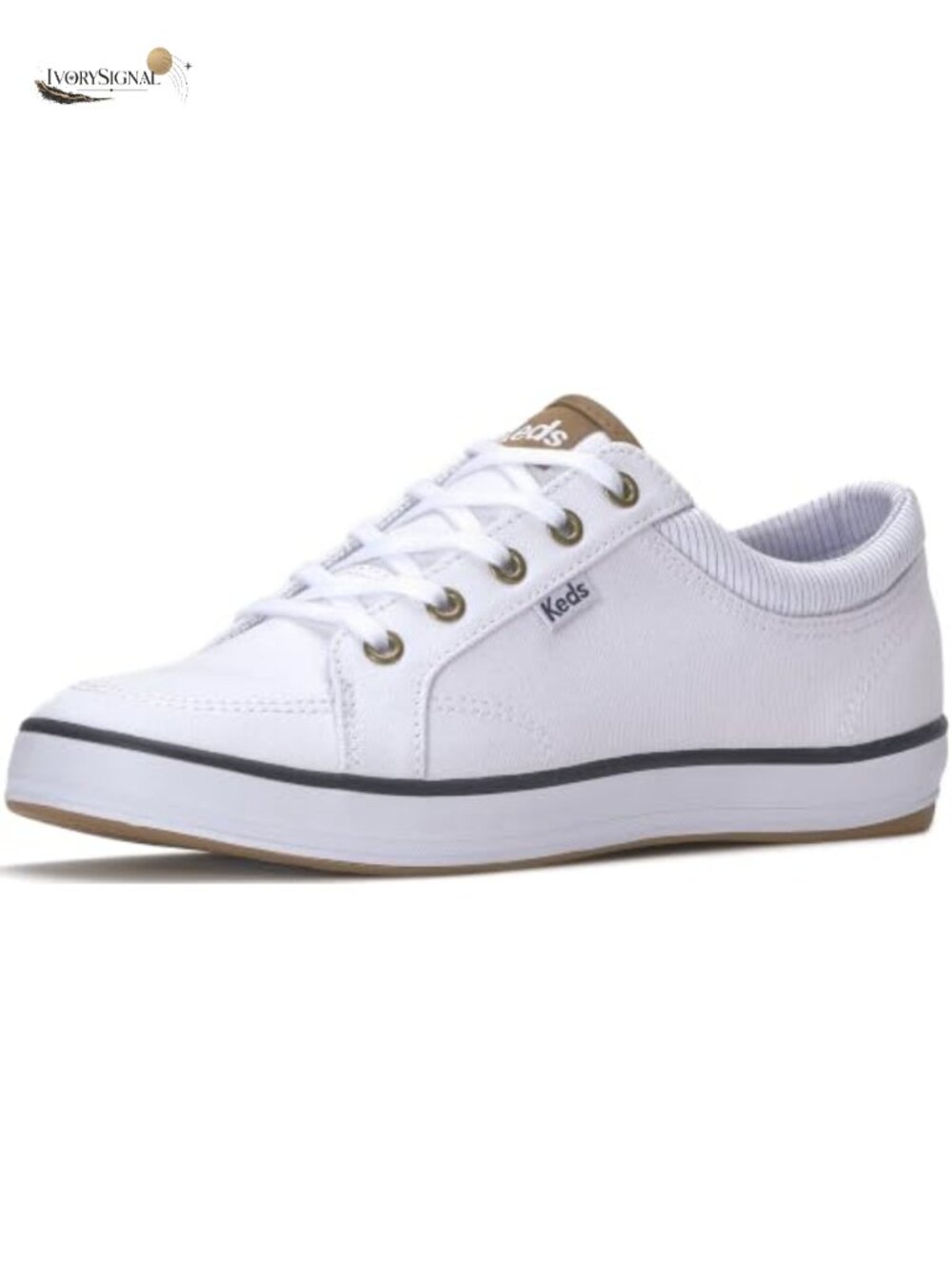 Canvas Lace-Up Fashion Sneakers with Cushioned Footbed